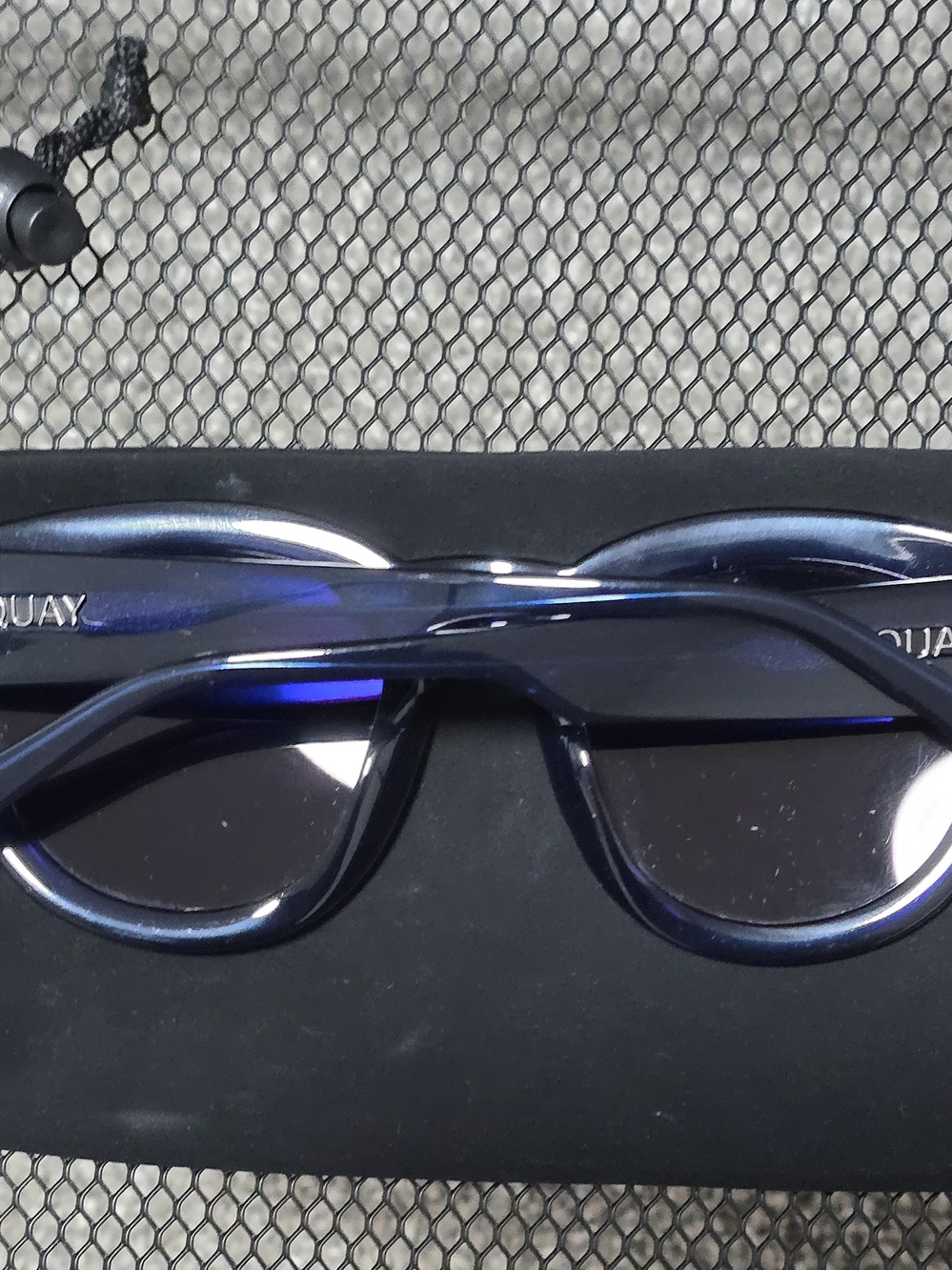 Quay Australia Navy Blue Women’s Sunglasses - Round Frame